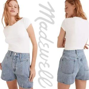 Denim Yoke Shorts in Verner Wash - Madewell